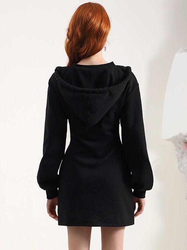 Couleur contrastée Robe mince creux