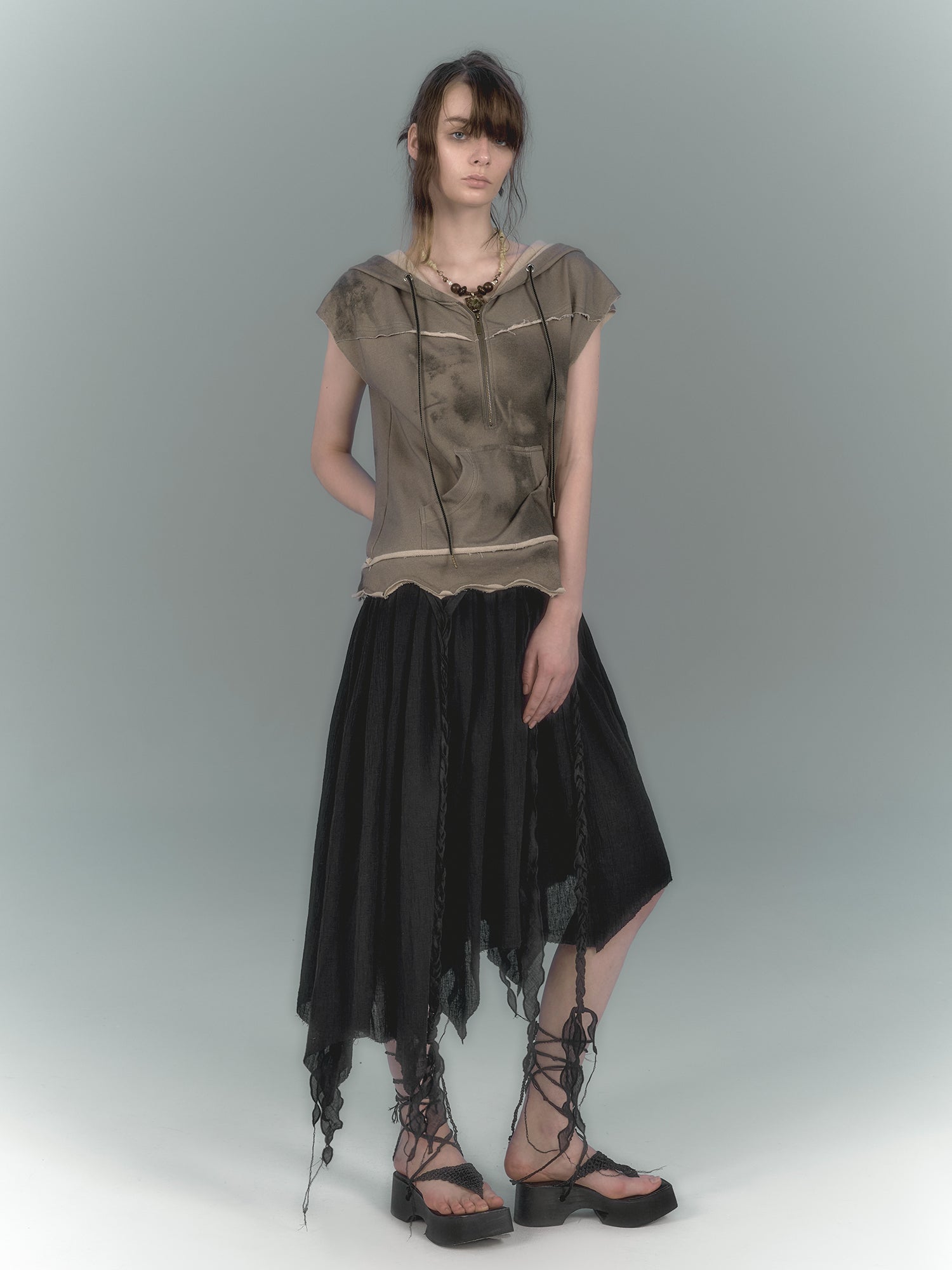 Irregular Tulle Skirt