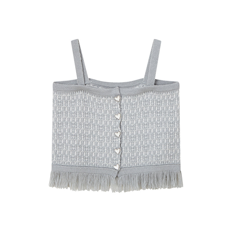 Knit Classy Jacket&Camisole&Skirt