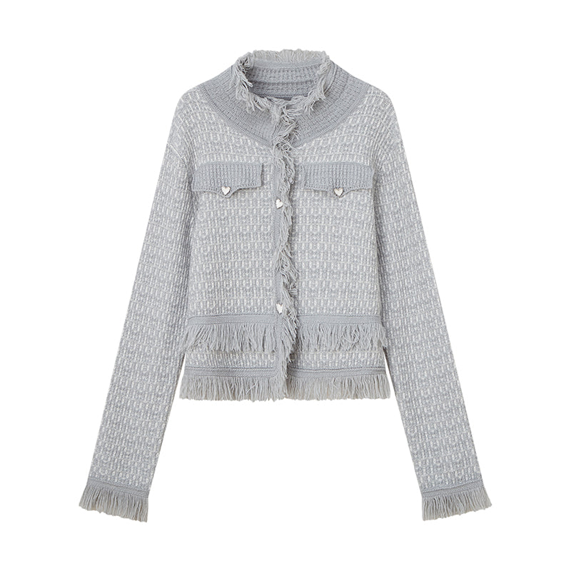 Knit Classy Jacket&Camisole&Skirt