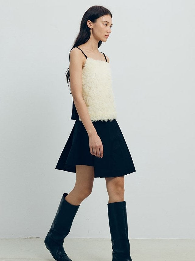 Flauschiger Floralgarn Patchwork Sling Top