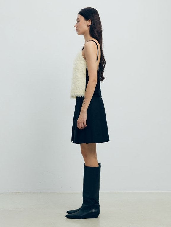 Flauschiger Floralgarn Patchwork Sling Top