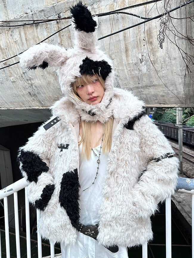 Stitching FUR JACKET