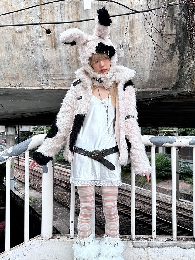 Stitching FUR JACKET