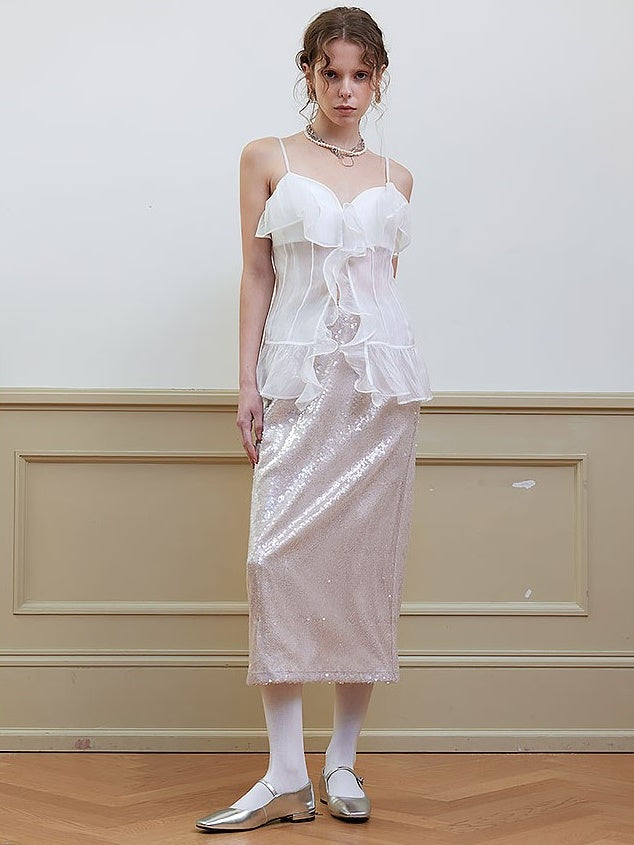 Gauze Semi-Transparent Camisole