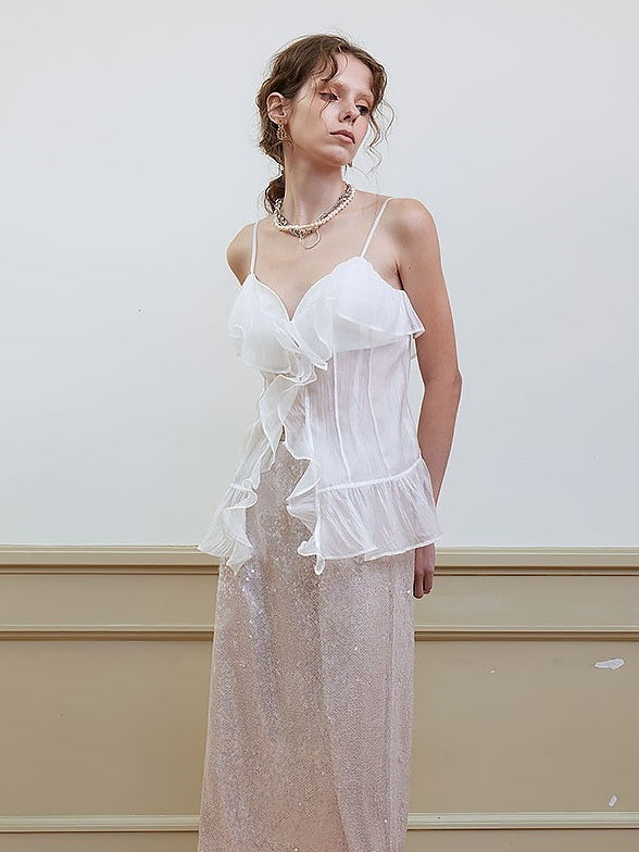 Gauze Semi-Transparent Camisole