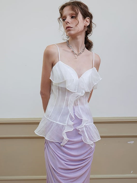 Gauze Semi-Transparent Camisole