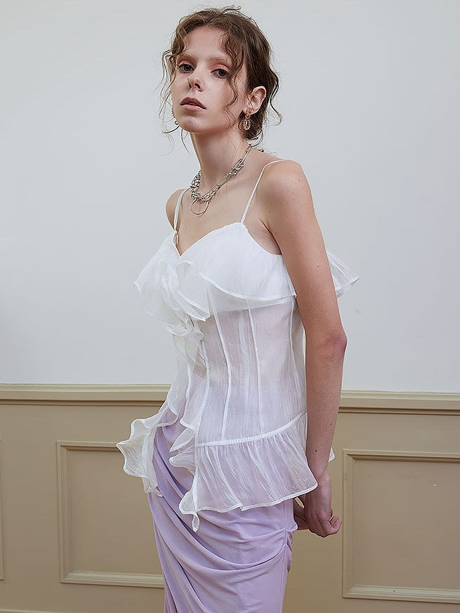 Gauze Semi-Transparent Camisole