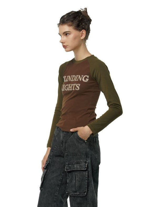 Raglan Print Long-sleeve T-shirt