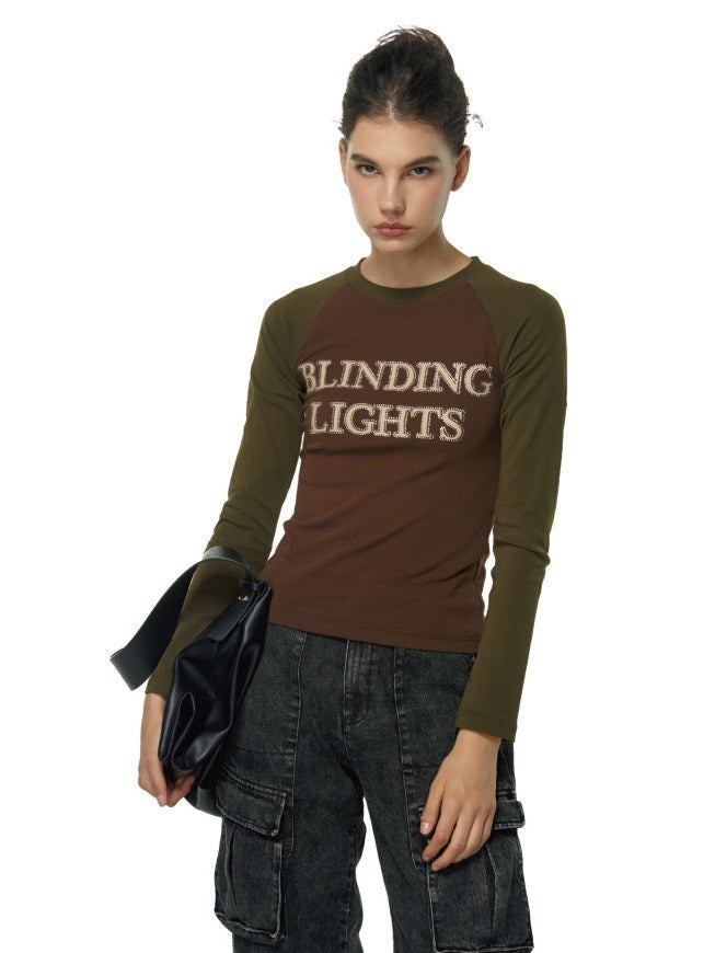Raglan Print Long-sleeve T-shirt