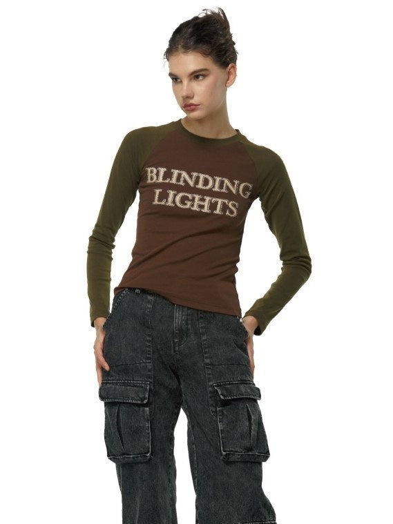Raglan Print Long-sleeve T-shirt