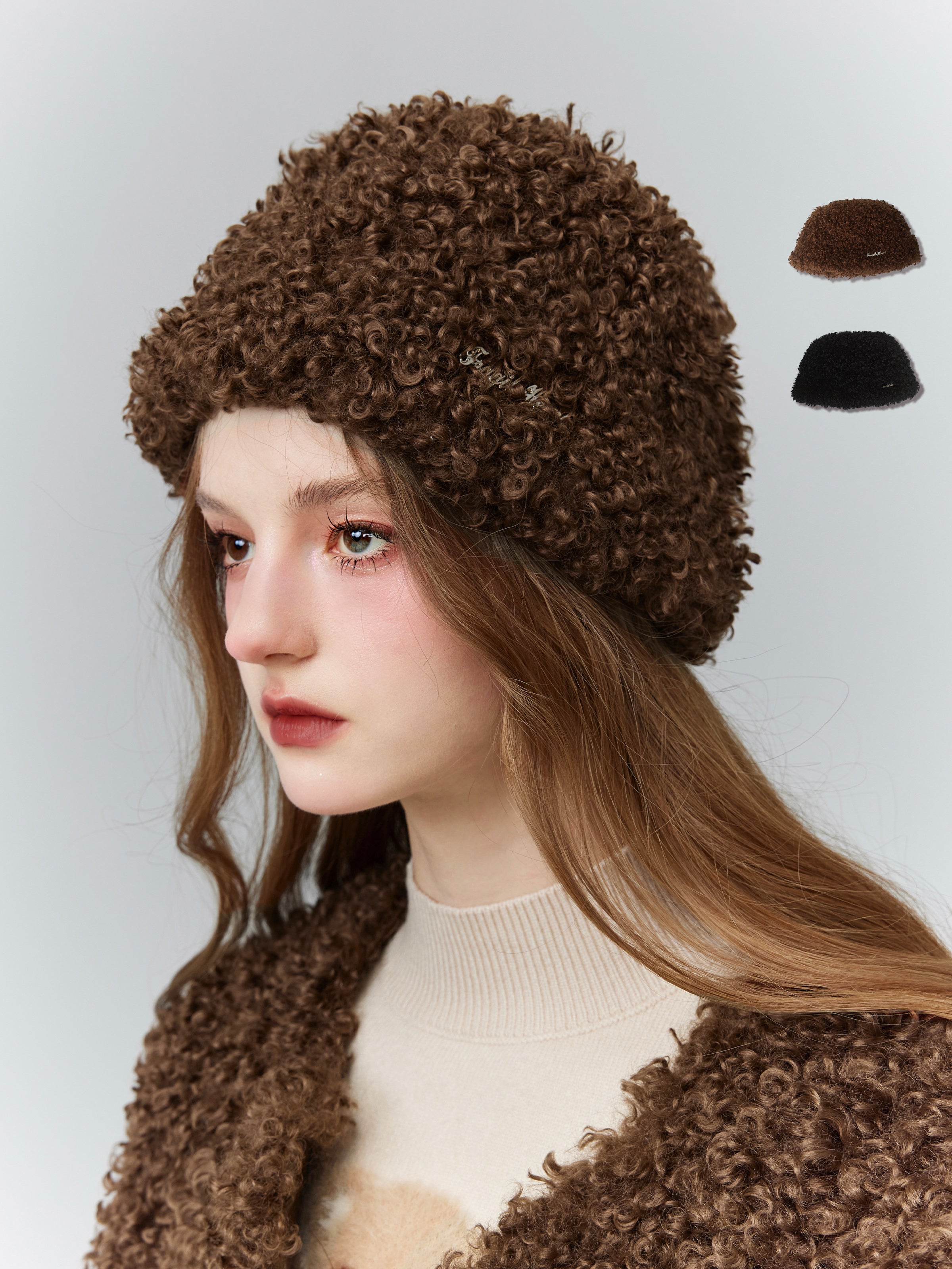 Einfaches Casal Simple Fluffily Retro Boa-Hat