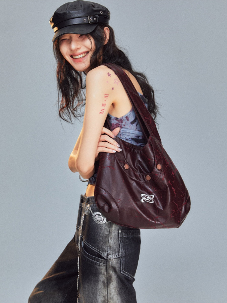 Soft-Leather Smooth Nichi Vintage Hand-Bag