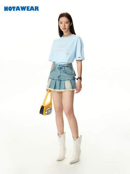 Embroidery Oversize Casual T-Shirt