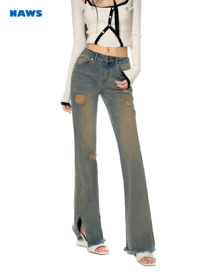 Strait Schaden Crash Sliy Denim-Pants