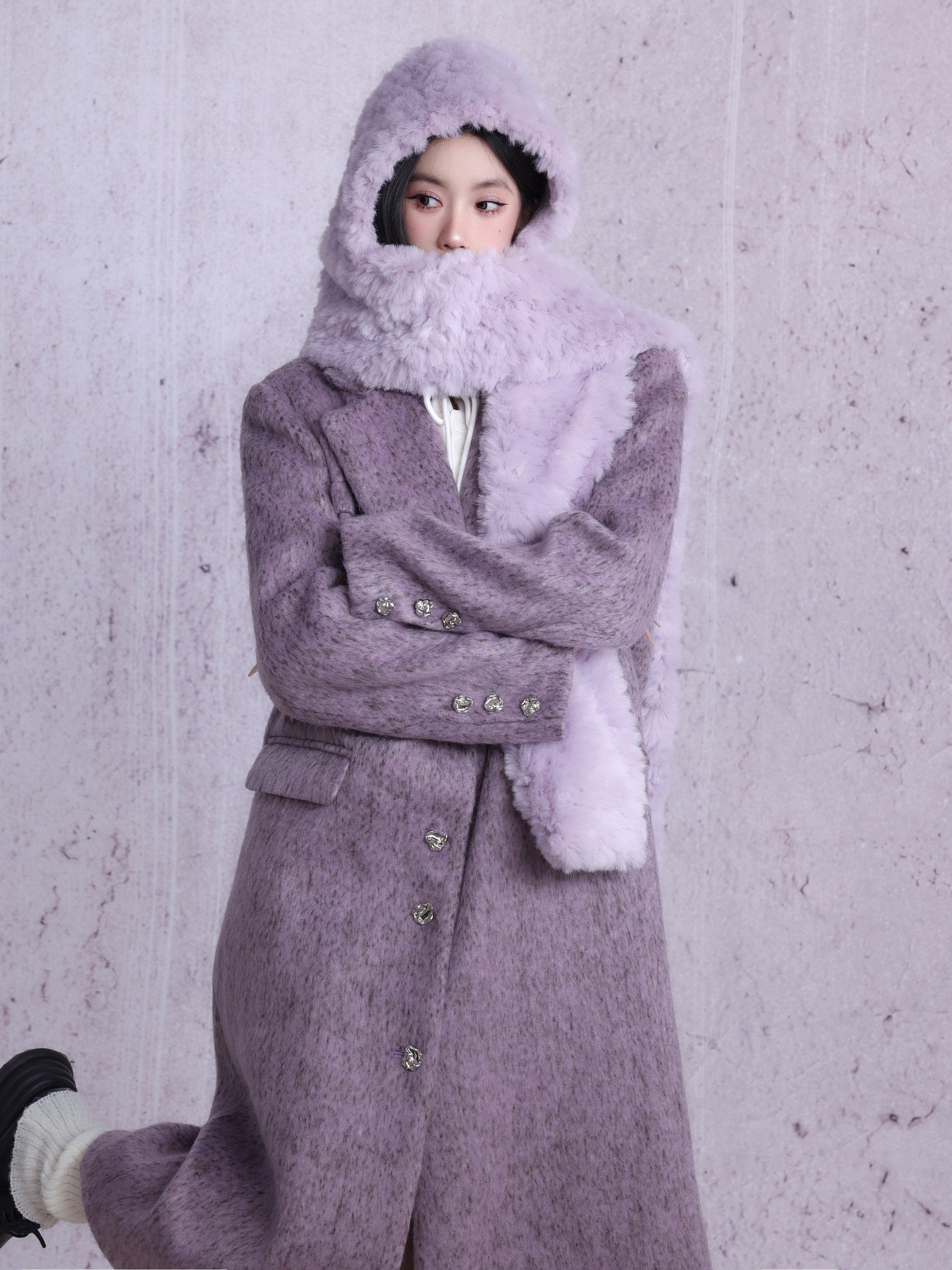 Wool Simple Oversize Long-Coat