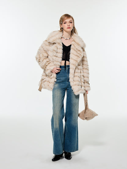 Fur Fluffily Volume Elegant Jacket