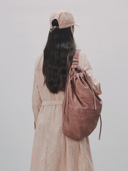 Leather Vintage Shoulder-Bag Backpack