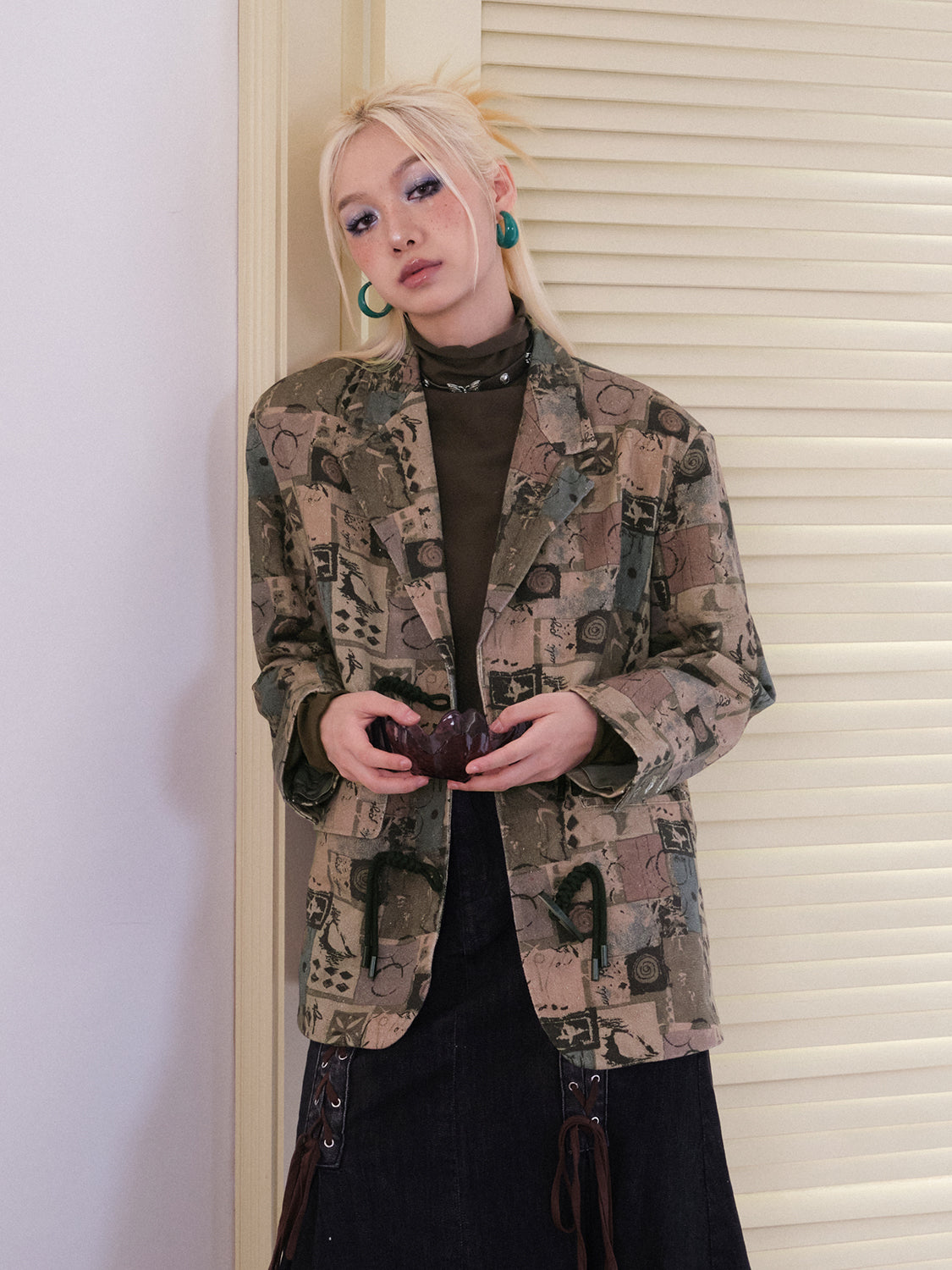 Retro Oversize Patchwork Nichi Jacket