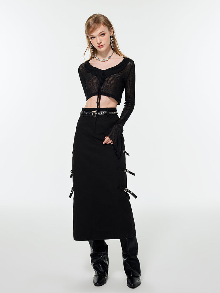 Belt Nichi I-Line Long-Skirt