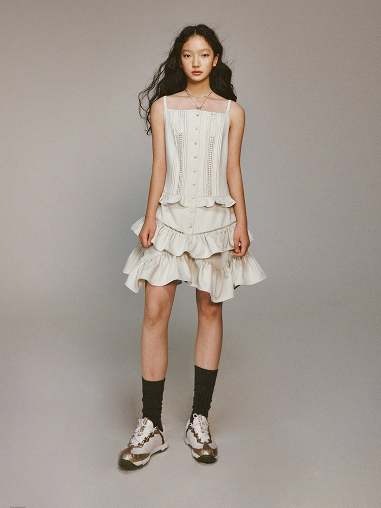 frill layered onepiece