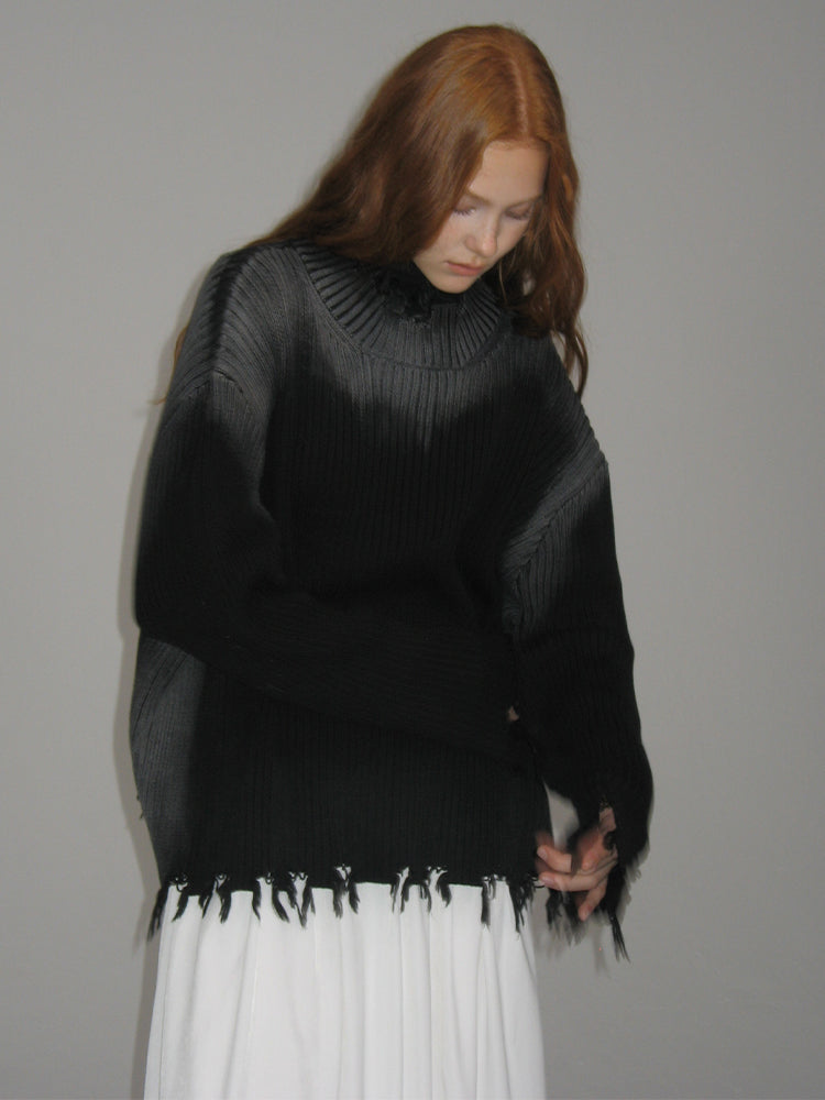 Damage Tassel Nichi Vintage Knit