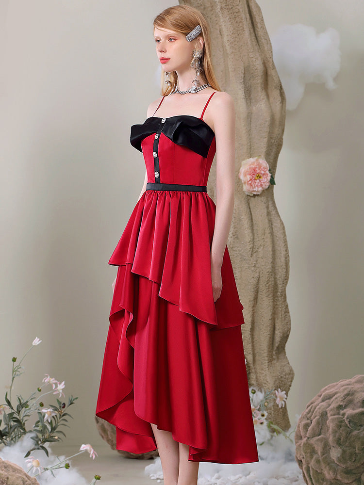 Robe perle de ruban à plusieurs niveaux