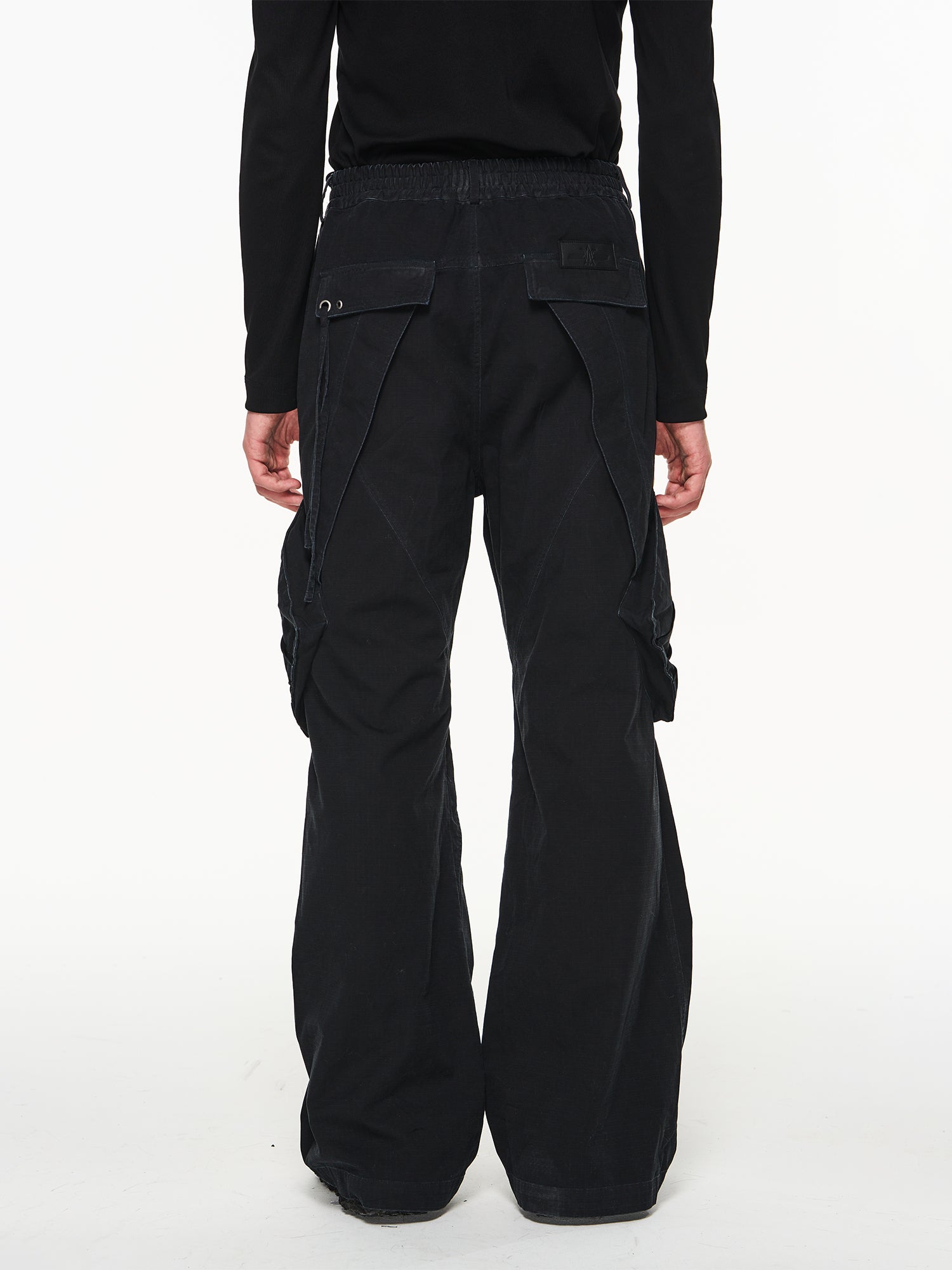 Flare latérale pantalon en vrac simple