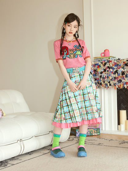 Heart Character Pop Retro Fancy Summer-Knit