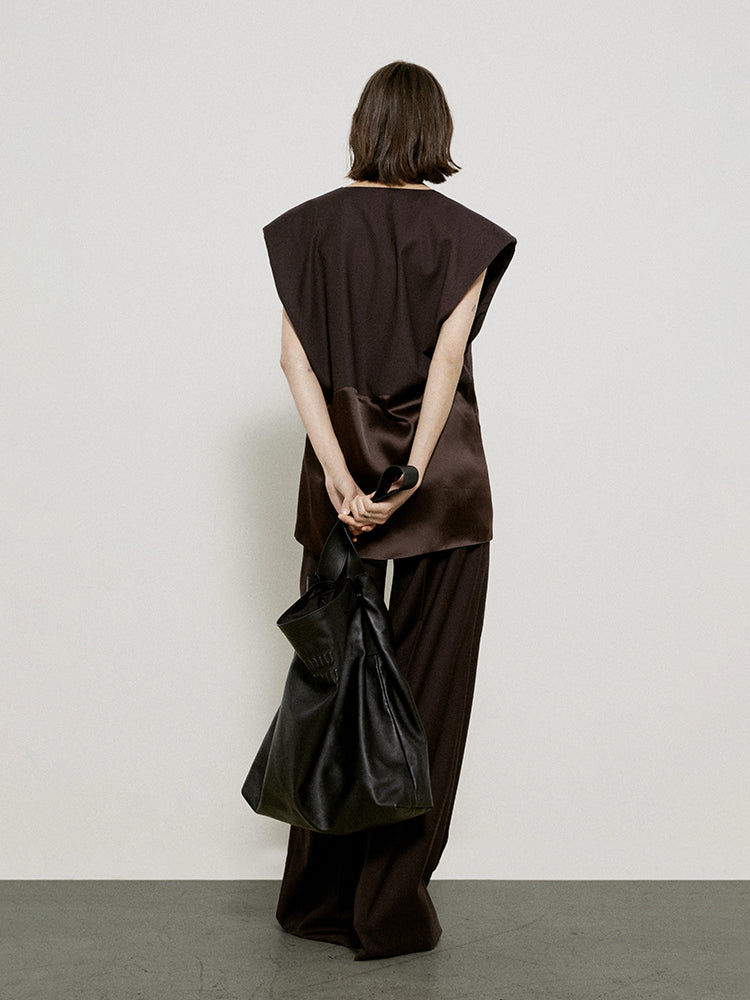 Oversize Nichi High-end Sleeveless Vest Gilet &amp; Pants