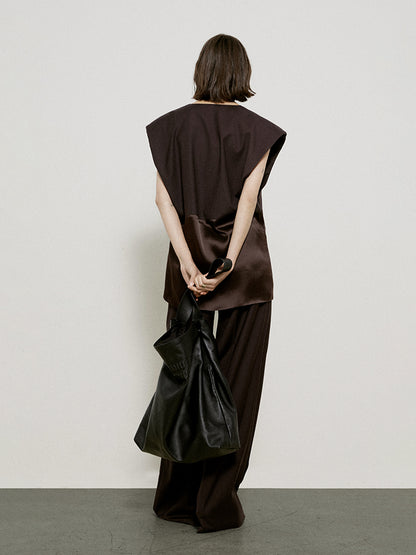 Oversize Nichi High-end Sleeveless Vest Gilet＆Pants