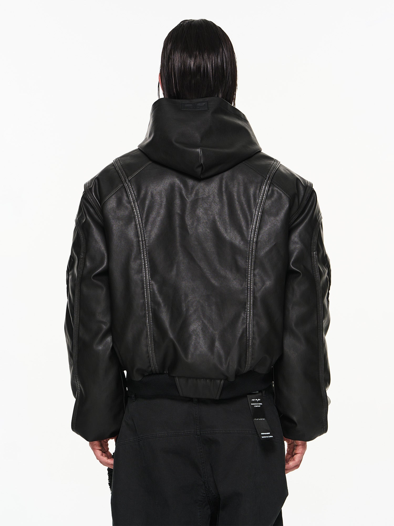 Hoodie Leather Cool Smooth Jacket