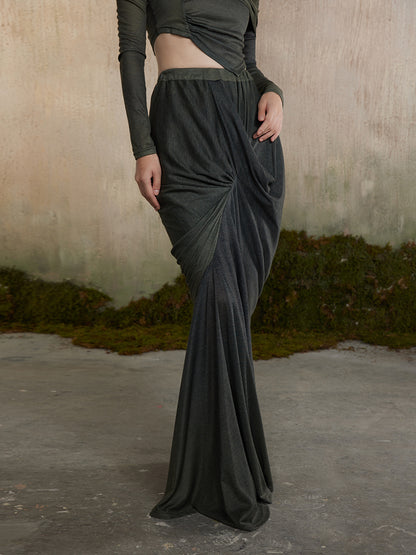 Nichi Drape Bi-Color Elegant Maxi Langstachel