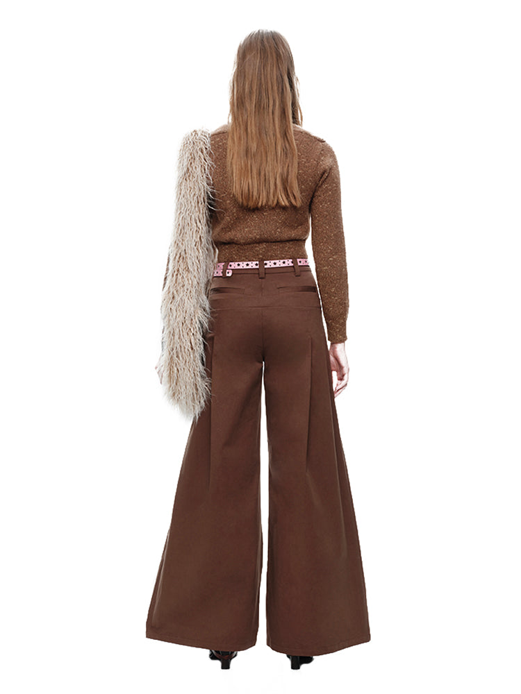 Casual Thick Flare Retro Cool Wide-Pants