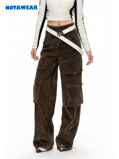 Seitbocket Casual Wide Straight Cargo-Hose