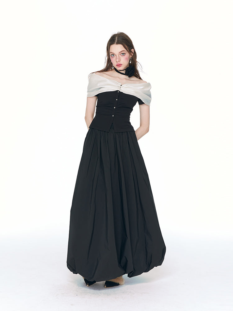 Ballon Maxi Elegant Flare-Skirt