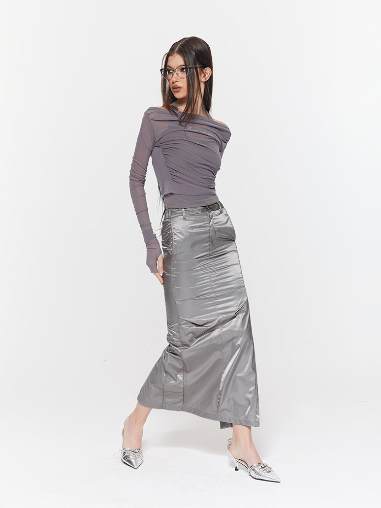 Mermaid Glossy Elegant Long-Skirt