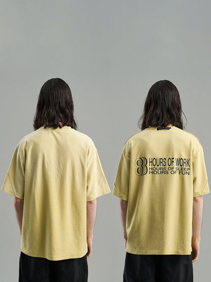 Gradation T-shirt surdimensionné réversible