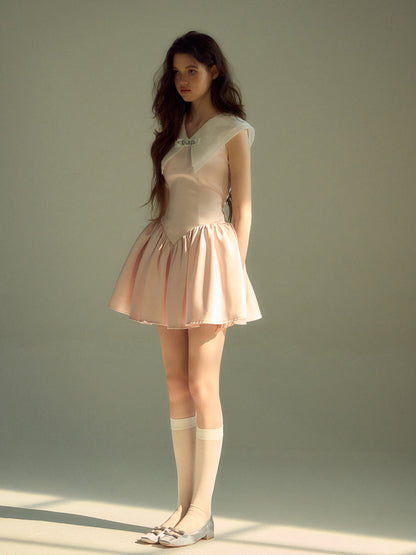 Princess Fluffily Big-Collar Cute One-Piece