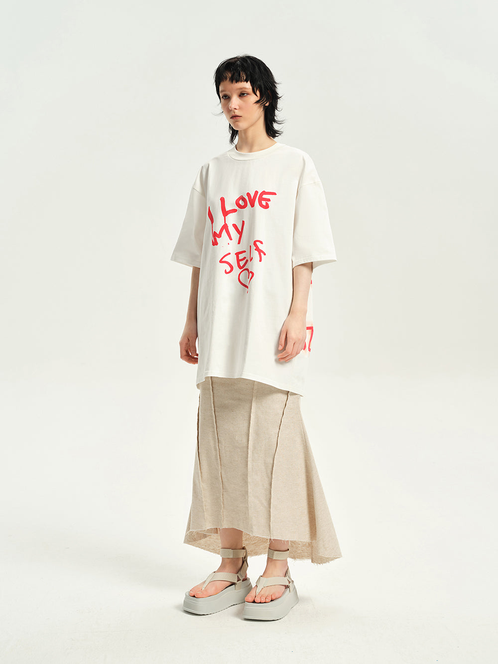 Word Spray Unique Oversize Casual T-shirt