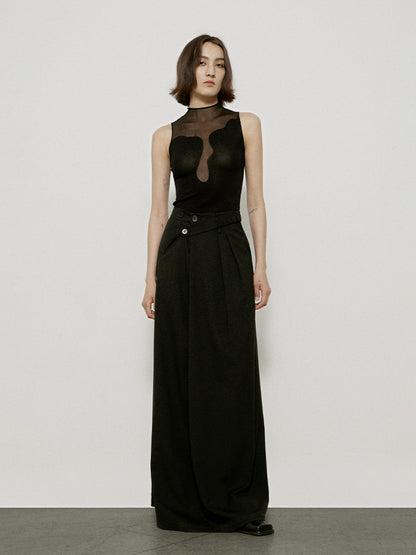 Flare Plain Simple Classy Long-Skirt