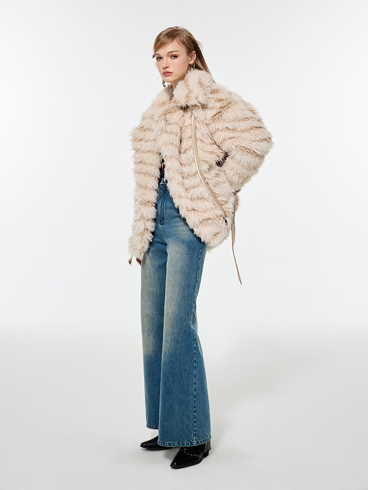 Fur Fluffily Volume Elegant Jacket