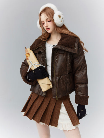 Ribbon Stone Nichi Feminine Classy Wool Glove