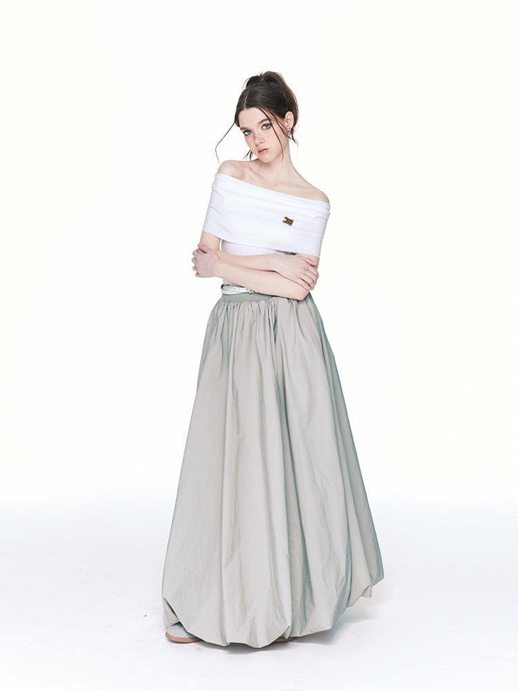 Balloon Maxi Elegant Flare-Skirt