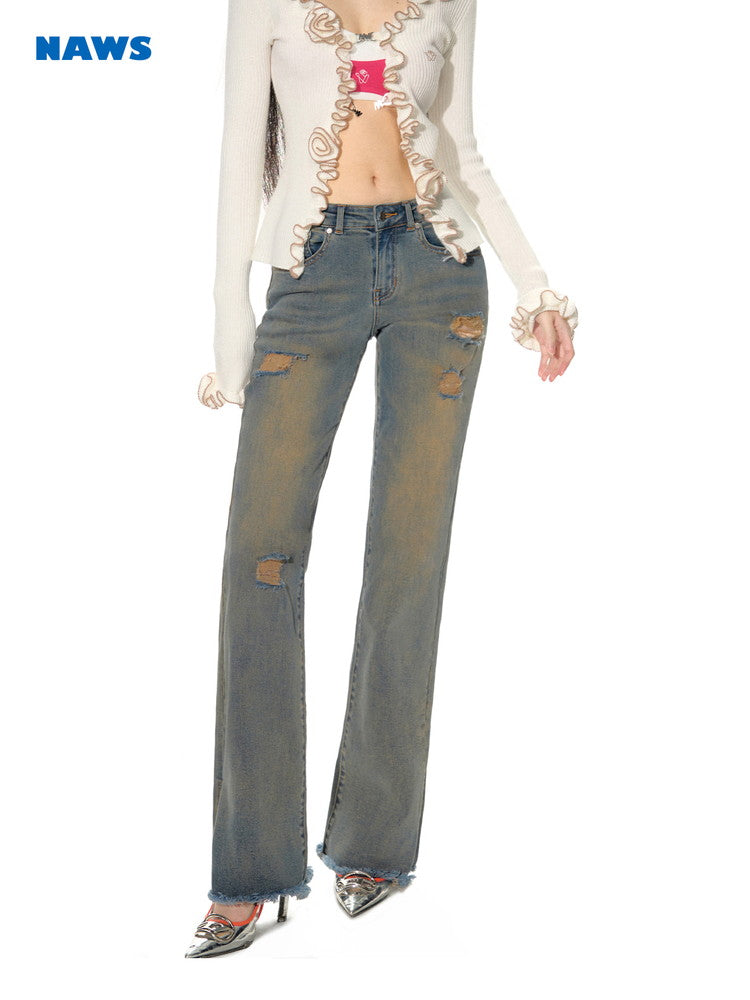 Strait Schaden Crash Sliy Denim-Pants