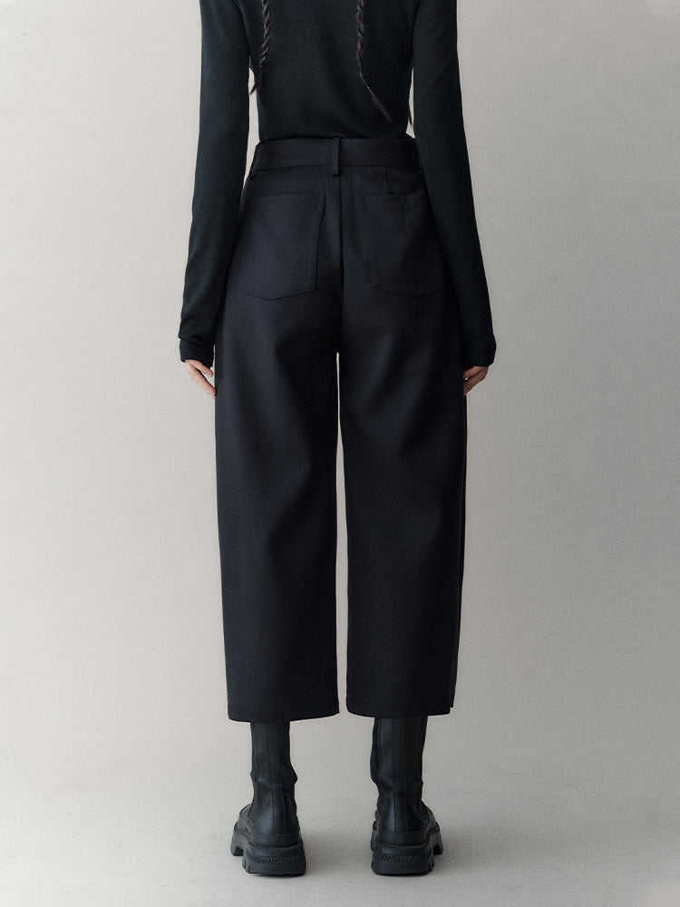 Cropped Simple chic lâche élégant pantalon