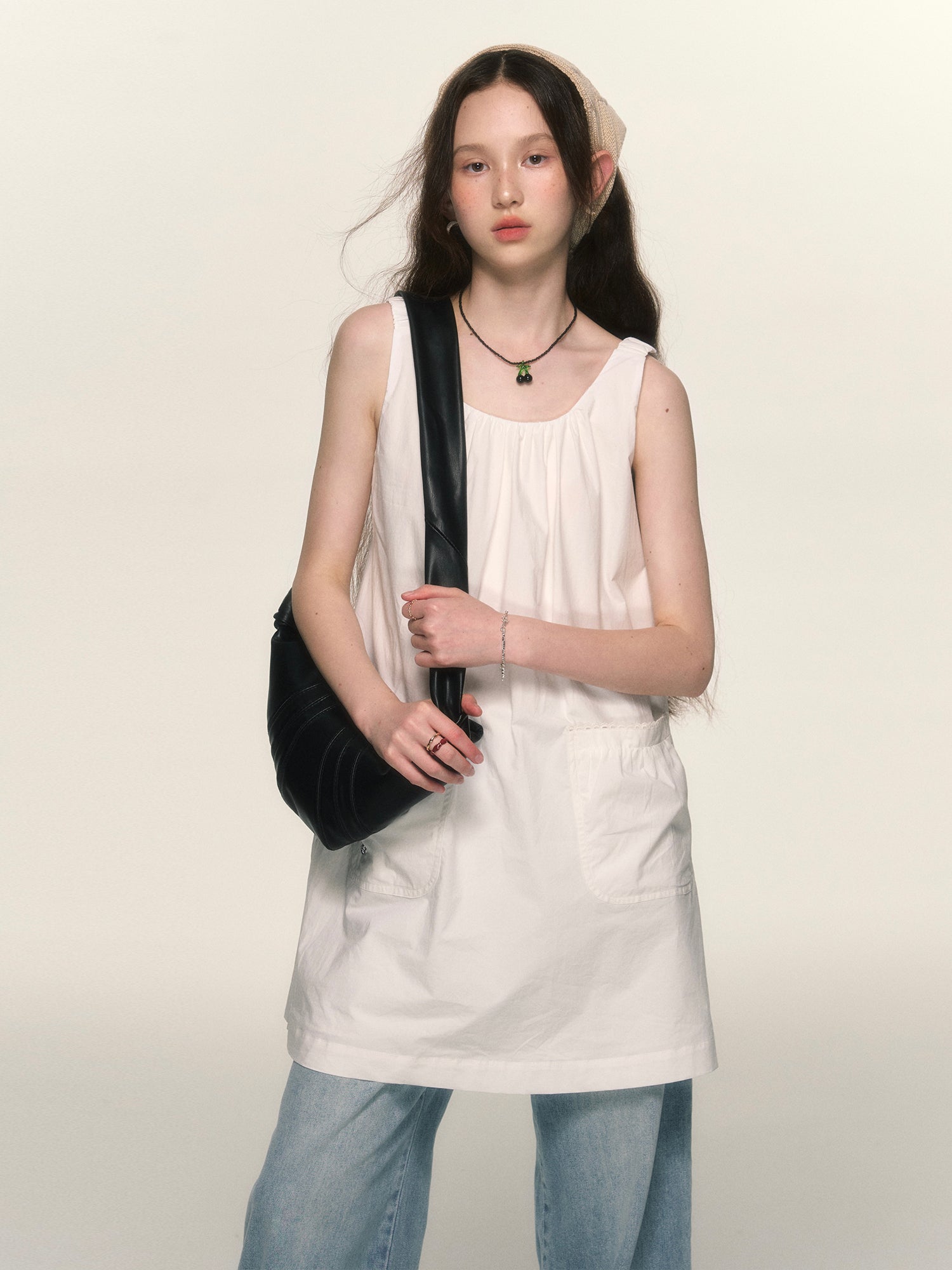 Simple Sleeveless A-Line Pocket Mini-One-Piece