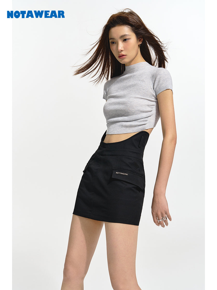 High-Waist Nichi UNIQUE Mini Tight Skirt