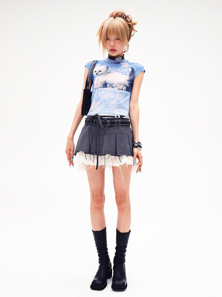 スカート Layered Cut-Off Vintage Fancy Mini-Skirt Layered Cut-Off Vintage Fancy Mini-Skirt – ARCANA ARCHIVE