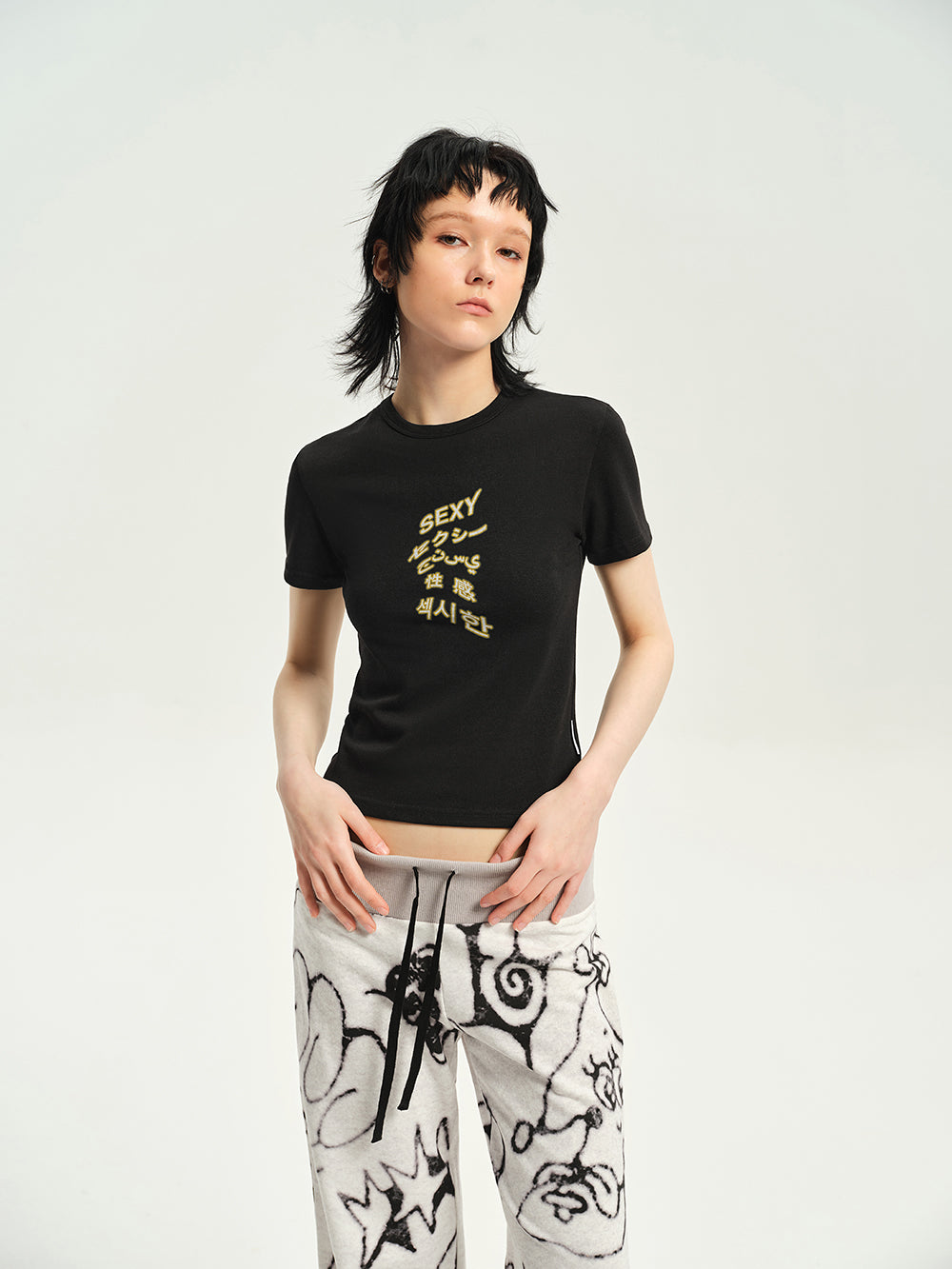 Oversize Word One-point T-shirt